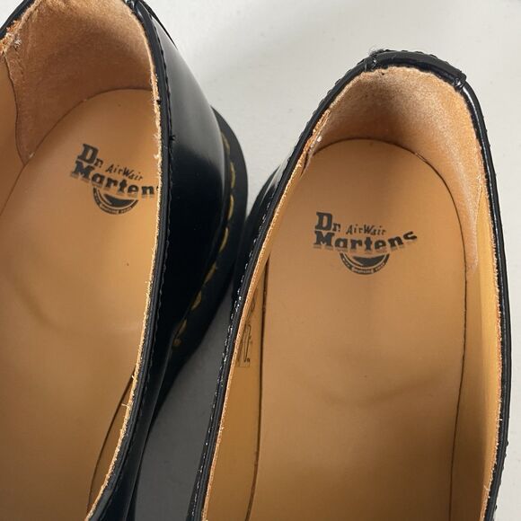 Dr. Martens Agnes Slip On Oxfords Black Leather Mary Jane Shoes Women's Size 10 - Picture 10 of 16